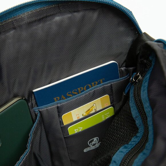 Lightweight Teal Anti-Theft Messenger Crossbody - Ultimate Travel Safety - Picture 7 of 13